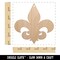 Fleur de Lis Solid Unfinished Craft Wood Holiday Christmas Tree DIY Pre-Drilled Ornament